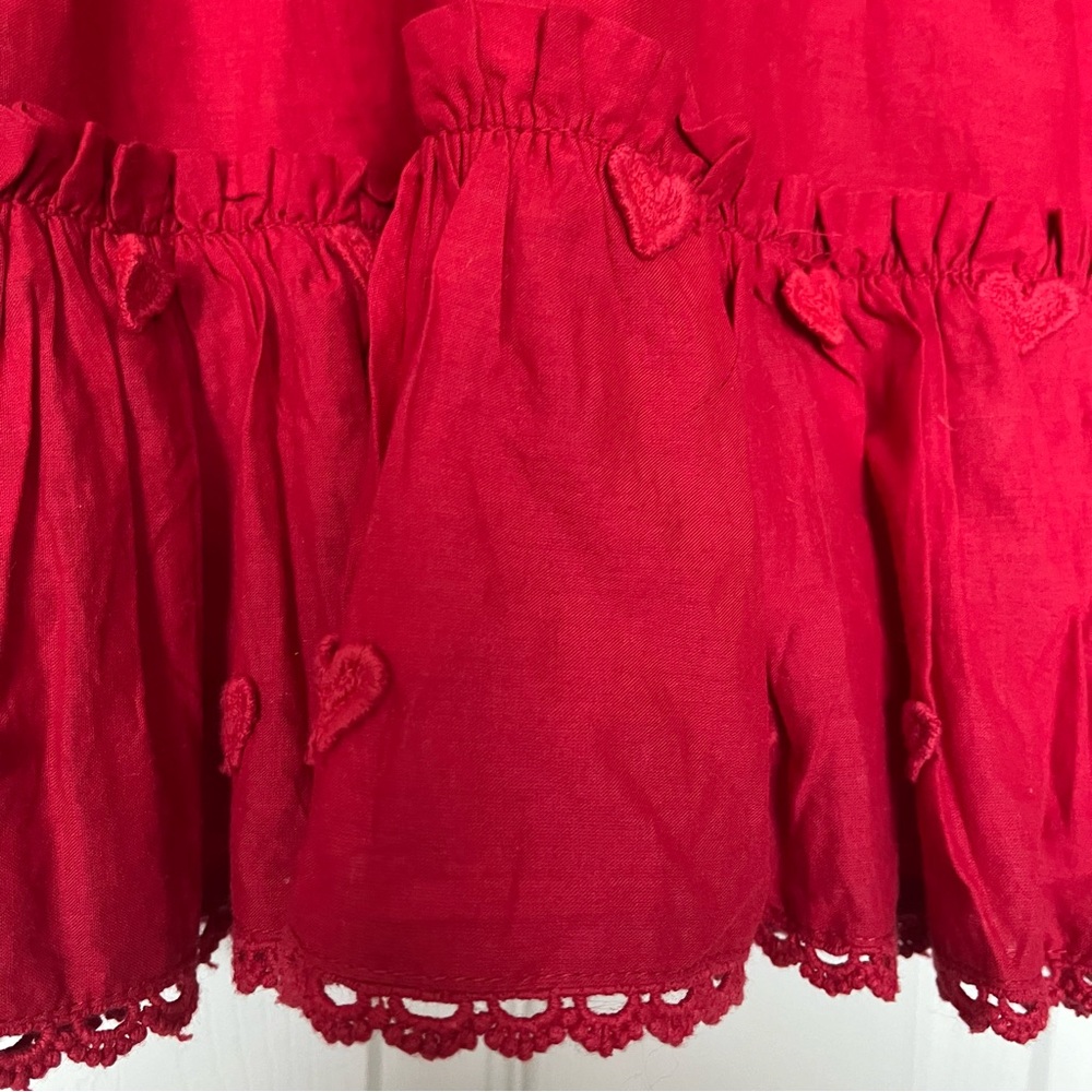 FARM Rio Red Ruffled Blouse - Picture 10 of 10